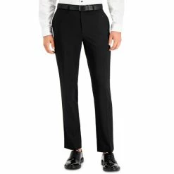 Budget ๐ฏ INC International Concepts Men's Slim-Fit Black Solid Suit Pants, Created For Macy's Deep Black ๐