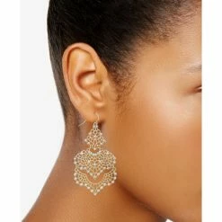 Coupon 🎁 INC International Concepts Crystal Lace Chandelier Earrings Gold 😉 -Inc International Sales unnamed file 1926