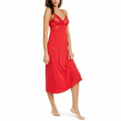 Promo 🧨 INC International Concepts Lace Long Nightgown, Created For Macy's Rhododendron 🛒