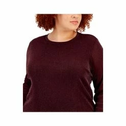 Top 10 🥰 INC International Concepts Plus Size Metallic-Mesh Long-Sleeve Top, Created For Macy's Deep Black 😀 -Inc International Sales unnamed file 1939