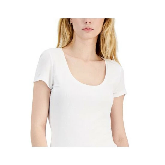 Coupon ๐ INC International Concepts ๐ฉ Women's Scoop Neck T-Shirt, Created For Macy's Bright White ๐ 5 Coupon ๐ INC International Concepts ๐ฉ Women's Scoop Neck T-Shirt, Created For Macy's Bright White ๐ - Image 3