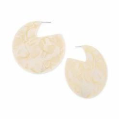 New ๐ INC International Concepts Gold-Tone Large Solid Color Hoop Earrings, 2.35, Created For Macy's White โ๏ธ