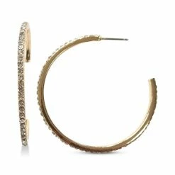 Best reviews of โจ INC International Concepts Medium Pavรฉ Open Hoop Earrings, 1.78, Created For Macy's Silver ๐