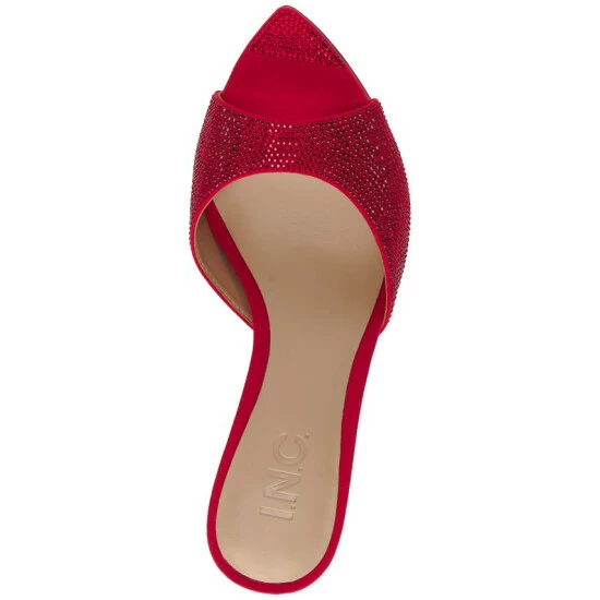 Flash Sale ๐ฅฐ INC International Concepts ๐ฉ Women's Amra ๐ Dress Slide ๐ฉด Sandals, Created For Macy's Red Bling ๐ 6 Flash Sale ๐ฅฐ INC International Concepts ๐ฉ Women's Amra ๐ Dress Slide ๐ฉด Sandals, Created For Macy's Red Bling ๐ - Image 4