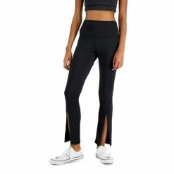 Best Pirce ๐ INC International Concepts ๐ฉ Women's Split-Front Leggings, Created For Macy's Deep Black ๐งจ