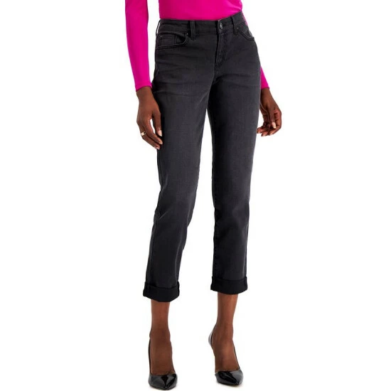 Buy ๐งจ INC International Concepts ๐ฉ Women's Mid Rise Boyfriend ๐ Jeans, Created For Macy's Noir Wash ๐ 3 Buy ๐งจ INC International Concepts ๐ฉ Women's Mid Rise Boyfriend ๐ Jeans, Created For Macy's Noir Wash ๐