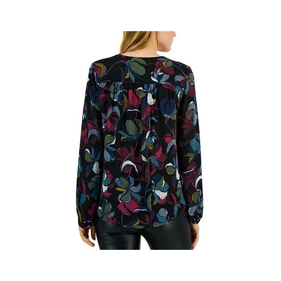 Hot Sale ๐ INC International Concepts ๐ฉ Women's Printed Volume-Sleeve Surplice Top, Created For Macy's Zoey Garde โญ 4 Hot Sale ๐ INC International Concepts ๐ฉ Women's Printed Volume-Sleeve Surplice Top, Created For Macy's Zoey Garde โญ - Image 2