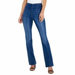 New ๐ INC International Concepts ๐ฉ Women's Pull-On Bootcut ๐ Jeans, Created For Macy's Dark Indigo ๐