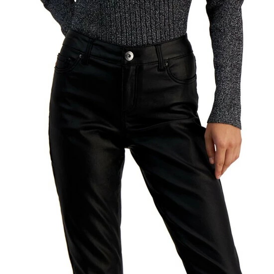 Best Pirce โญ INC International Concepts ๐ฉ Women's Mid-Rise ๐งฅ Coated Straight-Leg ๐ Jeans, Created For Macy's ๐งฅ Coated Black โ๏ธ 6 Best Pirce โญ INC International Concepts ๐ฉ Women's Mid-Rise ๐งฅ Coated Straight-Leg ๐ Jeans, Created For Macy's ๐งฅ Coated Black โ๏ธ - Image 4