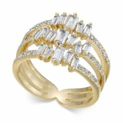 Cheap 😉 INC International Concepts Gold-Tone Crystal Stack Ring, Created For Macy's 😀