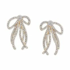 Best reviews of ๐ INC International Concepts Holiday Lane Gold-Tone Crystal Bow Stud Earrings, Created For Macy's ๐