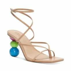 Hot Sale ๐ INC International Concepts Lilliana Ball Heel ๐ฉด Sandals, Created For Macy's Dark Almond ๐