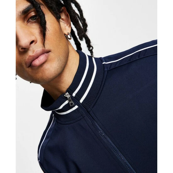 Best deal ๐ฏ INC International Concepts Men's Neoprene Track Jogger Jacket, Created For Macy's Harbor Gre โค๏ธ 6 Best deal ๐ฏ INC International Concepts Men's Neoprene Track Jogger Jacket, Created For Macy's Harbor Gre โค๏ธ - Image 4