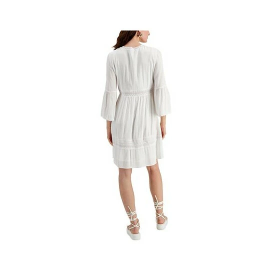 Hot Sale ๐ INC International Concepts ๐ฉ Women's Crochet-Trim ๐ Dress, Created For Macy's Bright White ๐ 4 Hot Sale ๐ INC International Concepts ๐ฉ Women's Crochet-Trim ๐ Dress, Created For Macy's Bright White ๐ - Image 2