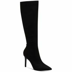 Discount ๐งจ INC International Concepts ๐ฉ Women's Rajel Wide-Calf ๐ Dress ๐ฅพ Boots, Created For Macy's Black Micro Wide Calf ๐