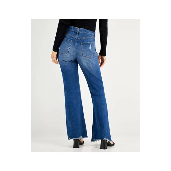 Best Pirce โค๏ธ INC International Concepts ๐ฉ Women's Ripped Flare-Leg ๐ Jeans, Created For Macy's Medium Indigo ๐งจ 4 Best Pirce โค๏ธ INC International Concepts ๐ฉ Women's Ripped Flare-Leg ๐ Jeans, Created For Macy's Medium Indigo ๐งจ - Image 2