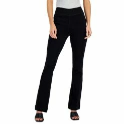 Promo ๐ INC International Concepts ๐ฉ Women's High-Rise Pull-On ๐ Jeans, Created For Macy's Deep Black ๐