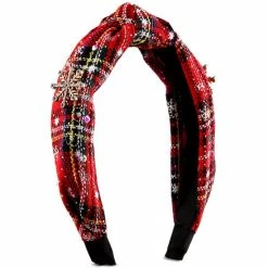 Top 10 โ INC International Concepts Holiday Lane Gold-Tone Crystal Snowflake Plaid Knotted Headband, Created For Macy's Multi ๐