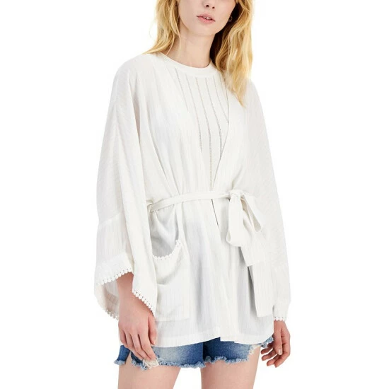 Cheapest ๐ฅ INC International Concepts ๐ฉ Women's Metallic Crinkle Gauze Tie Waist Top, Created For Macy's Bright White ๐ 3 Cheapest ๐ฅ INC International Concepts ๐ฉ Women's Metallic Crinkle Gauze Tie Waist Top, Created For Macy's Bright White ๐