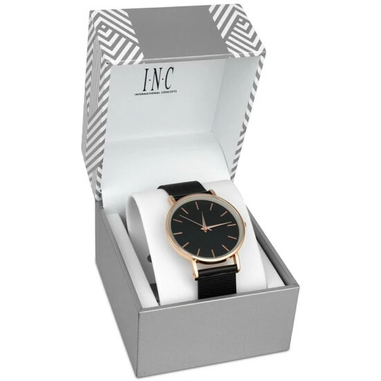 Flash Sale โ INC International Concepts ๐ฉ Women's Jet-Tone Chain-Mesh Bracelet โ Watch 36mm, Created For Macy's Rose Gold ๐งจ 6 Flash Sale โ INC International Concepts ๐ฉ Women's Jet-Tone Chain-Mesh Bracelet โ Watch 36mm, Created For Macy's Rose Gold ๐งจ - Image 4