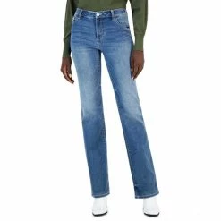 Best Sale ๐ฅ INC International Concepts ๐ฉ Women's Mid-Rise Bootcut ๐ Jeans, Created For Macy's Dark Indigo โ๏ธ