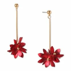 Cheapest ๐ฅฐ INC International Concepts Holiday Lane Gold-Tone Poinsettia Drop Earrings, Created For Macy's Multi โจ