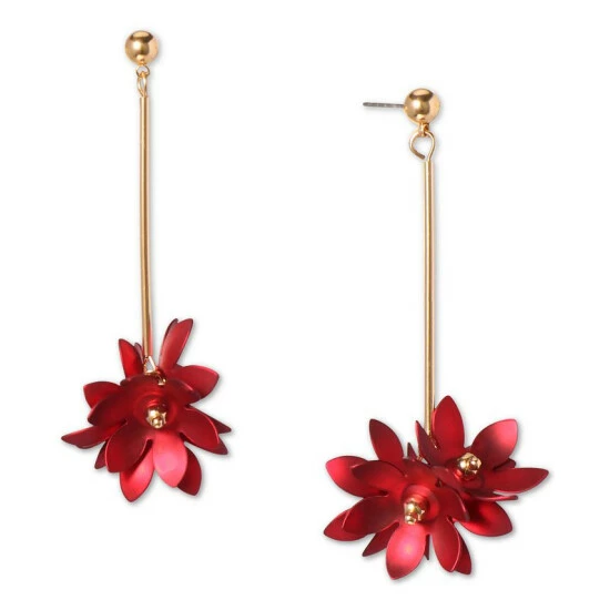 Cheapest 🥰 INC International Concepts Holiday Lane Gold-Tone Poinsettia Drop Earrings, Created For Macy's Multi ✨ 3 Cheapest 🥰 INC International Concepts Holiday Lane Gold-Tone Poinsettia Drop Earrings, Created For Macy's Multi ✨