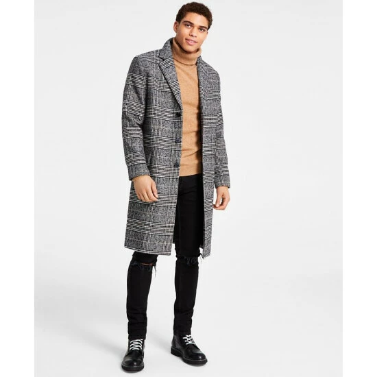 Deals 🔔 INC International Concepts Men's Nicolas Plaid 🧥 Coat, Created For Macy's Deep Black 🎉 3 Deals 🔔 INC International Concepts Men's Nicolas Plaid 🧥 Coat, Created For Macy's Deep Black 🎉