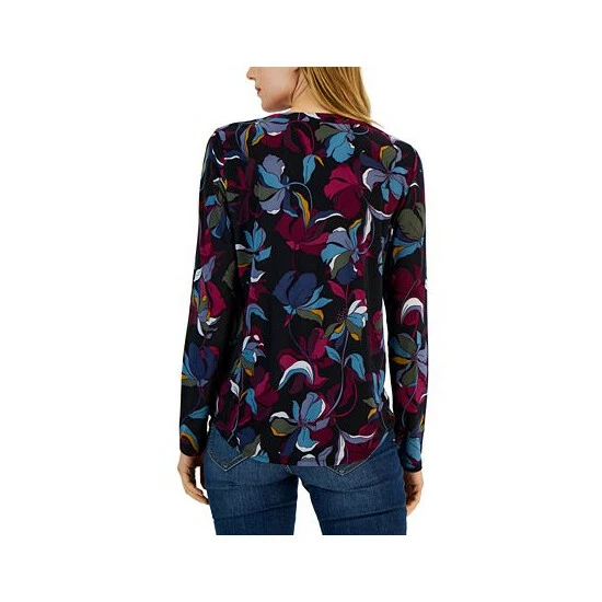 Best reviews of ✨ INC International Concepts Petite Split-Neck Zippered-Pocket Top, Created For Macy's Zelda Garden ⭐ 4 Best reviews of ✨ INC International Concepts Petite Split-Neck Zippered-Pocket Top, Created For Macy's Zelda Garden ⭐ - Image 2