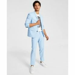 Best Pirce 🎉 INC International Concepts Men's Slim-Fit Stretch Linen Blend Suit Jacket, Created For Macy's Angel Falls 🎉