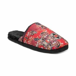 Top 10 🎁 INC International Concepts Men's Printed Satin Slippers, Created For Macy's Red 👍