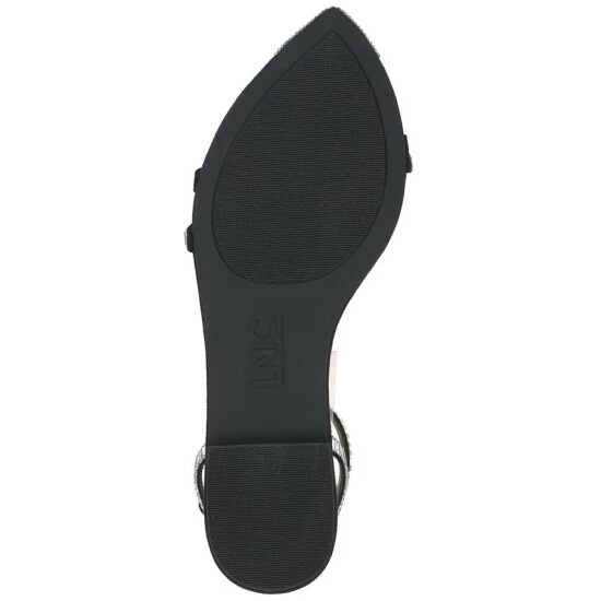 Wholesale ๐ INC International Concepts ๐ฉ Women's Aditi Two-Piece ๐ฉด Sandals, Created For Macy's Black Bling โ๏ธ 7 Wholesale ๐ INC International Concepts ๐ฉ Women's Aditi Two-Piece ๐ฉด Sandals, Created For Macy's Black Bling โ๏ธ - Image 5