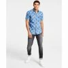 Discount 🌟 INC International Concepts Men's Short-Sleeve Point Collar Check Denim 👚 Shirt, Created For Macy's Med Wash 🌟 -Inc International Sales unnamed file 2238