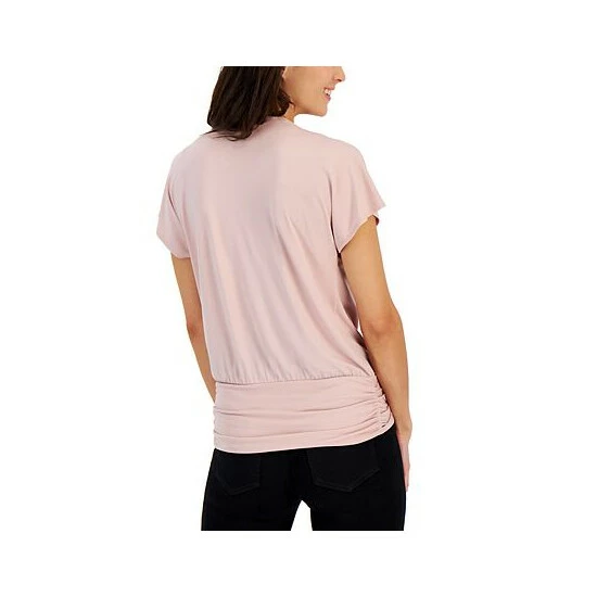 Buy ๐ INC International Concepts ๐ฉ Women's Faux-Wrap Knot-Hem Top, Created For Macy's Pale Mauve ๐ 4 Buy ๐ INC International Concepts ๐ฉ Women's Faux-Wrap Knot-Hem Top, Created For Macy's Pale Mauve ๐ - Image 2