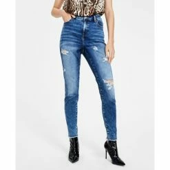 Top 10 ๐ INC International Concepts ๐ฉ Women's High-Rise Destructed Skinny ๐ Jeans, Created For Macy's Dark Indigo ๐