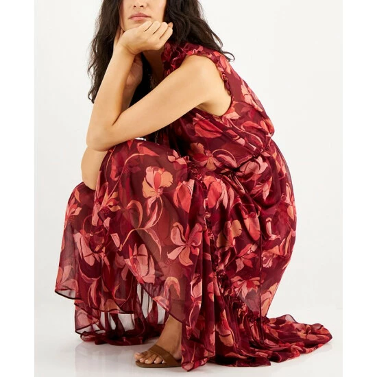 Top 10 โ INC International Concepts ๐ฉ Women's Floral-Print Flutter-Sleeve ๐ Dress, Created For Macy's Zelda Garden A ๐ 6 Top 10 โ INC International Concepts ๐ฉ Women's Floral-Print Flutter-Sleeve ๐ Dress, Created For Macy's Zelda Garden A ๐ - Image 4