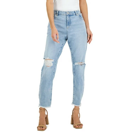 Brand new ๐ INC International Concepts ๐ฉ Women's Mid-Rise Ripped Straight-Leg ๐ Jeans, Created For Macy's Light Indigo ๐ฅฐ 3 Brand new ๐ INC International Concepts ๐ฉ Women's Mid-Rise Ripped Straight-Leg ๐ Jeans, Created For Macy's Light Indigo ๐ฅฐ