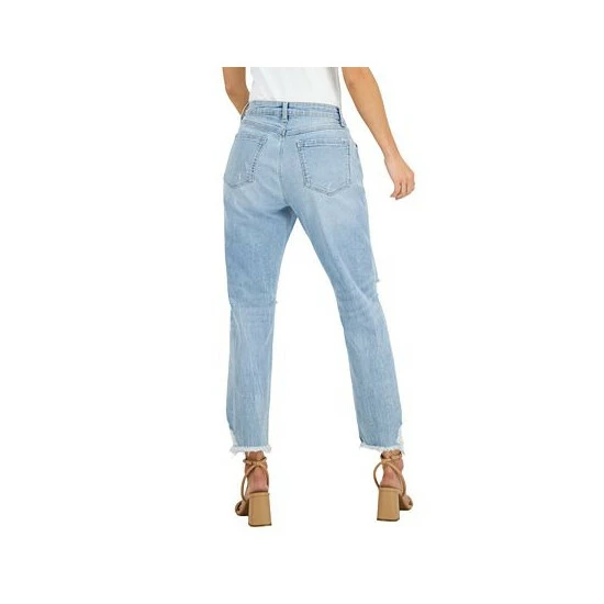 Brand new ๐ INC International Concepts ๐ฉ Women's Mid-Rise Ripped Straight-Leg ๐ Jeans, Created For Macy's Light Indigo ๐ฅฐ 4 Brand new ๐ INC International Concepts ๐ฉ Women's Mid-Rise Ripped Straight-Leg ๐ Jeans, Created For Macy's Light Indigo ๐ฅฐ - Image 2