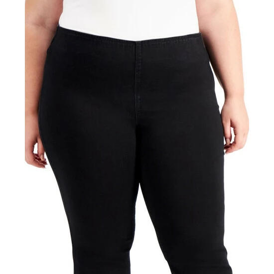 Cheap โค๏ธ INC International Concepts Plus Size Pull-On Flare-Leg ๐ Jeans, Created For Macy's Pineapple Wash โ 6 Cheap โค๏ธ INC International Concepts Plus Size Pull-On Flare-Leg ๐ Jeans, Created For Macy's Pineapple Wash โ - Image 4