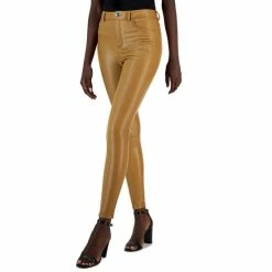 Best Pirce ๐ INC International Concepts ๐ฉ Women's Faux-Leather Skinny Pants, Created For Macy's Deep Black โค๏ธ