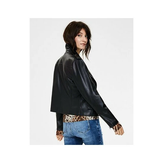 Cheapest ๐คฉ INC International Concepts ๐ฉ Women's Faux-Leather Jacket, Created For Macy's Cinnamon โญ 4 Cheapest ๐คฉ INC International Concepts ๐ฉ Women's Faux-Leather Jacket, Created For Macy's Cinnamon โญ - Image 2