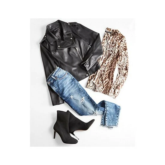 Cheapest ๐คฉ INC International Concepts ๐ฉ Women's Faux-Leather Jacket, Created For Macy's Cinnamon โญ 5 Cheapest ๐คฉ INC International Concepts ๐ฉ Women's Faux-Leather Jacket, Created For Macy's Cinnamon โญ - Image 3