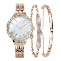 Coupon ๐ INC International Concepts ๐ฉ Women's Bracelet โ Watch Set 36mm, Created For Macy's Gold โจ