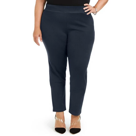 Outlet 😀 INC International Concepts Plus Size Skinny Pull-On Ponte Pants, Created For Macy's French Roast 🎉 3 Outlet 😀 INC International Concepts Plus Size Skinny Pull-On Ponte Pants, Created For Macy's French Roast 🎉