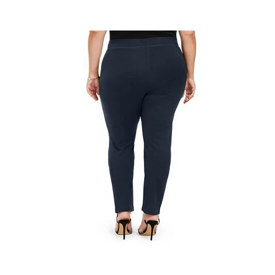 Outlet 😀 INC International Concepts Plus Size Skinny Pull-On Ponte Pants, Created For Macy's French Roast 🎉 4 Outlet 😀 INC International Concepts Plus Size Skinny Pull-On Ponte Pants, Created For Macy's French Roast 🎉 - Image 2