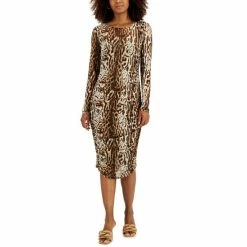 Best reviews of 🌟 INC International Concepts 👩 Women's Leopard-Print Mesh 👗 Dress, Created For Macy's Ocelot Dream ✔️