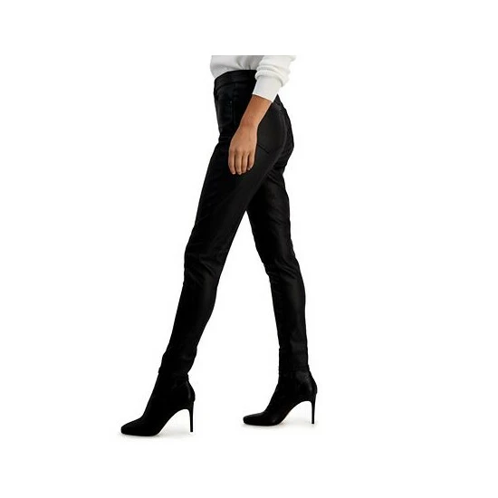 New โญ INC International Concepts ๐ฉ Women's High-Rise ๐งฅ Coated ๐ Jeans, Created For Macy's Deep Black โญ 5 New โญ INC International Concepts ๐ฉ Women's High-Rise ๐งฅ Coated ๐ Jeans, Created For Macy's Deep Black โญ - Image 3