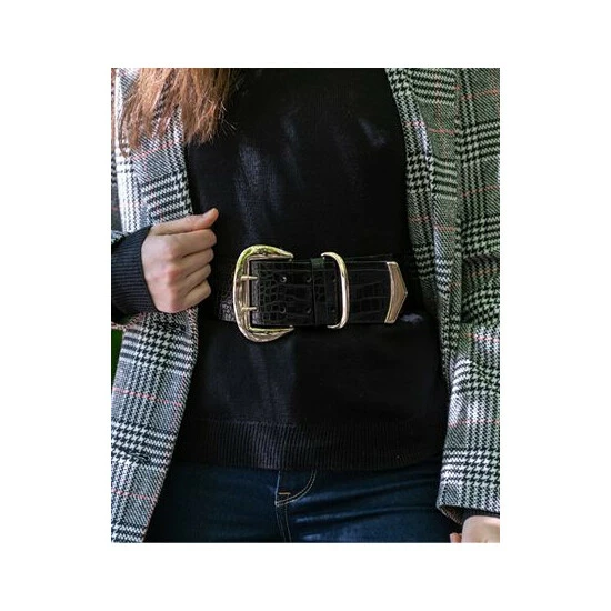 Best Sale 🥰 INC International Concepts Wide Stretch Belt, Created For Macy's Black/gold 👍 4 Best Sale 🥰 INC International Concepts Wide Stretch Belt, Created For Macy's Black/gold 👍 - Image 2