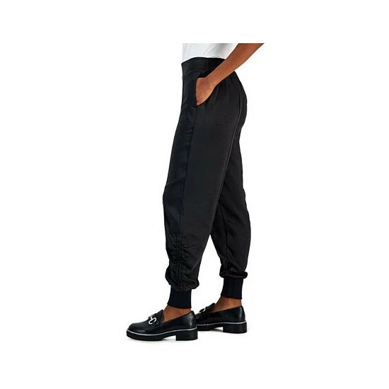 Best Pirce ๐ฅ INC International Concepts ๐ฉ Women's Ruched Satin Jogger Pants, Created For Macy's Deep Black ๐ 5 Best Pirce ๐ฅ INC International Concepts ๐ฉ Women's Ruched Satin Jogger Pants, Created For Macy's Deep Black ๐ - Image 3