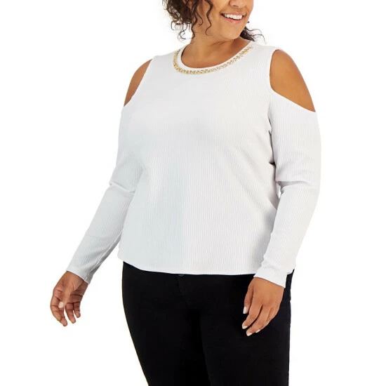 Best reviews of โ๏ธ INC International Concepts Plus Size Ribbed Chain-Trim Cold-Shoulder Top, Created For Macy's Bright White ๐ 3 Best reviews of โ๏ธ INC International Concepts Plus Size Ribbed Chain-Trim Cold-Shoulder Top, Created For Macy's Bright White ๐